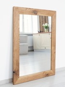 Duże lustro dębowe. Rustykalne lustro w dębowej ramie dziki dąb 