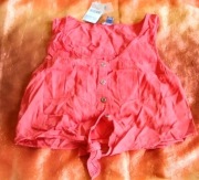 Forever 21 koszula koszulka bez rękawów czerwona M 100% lyocell