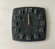 Ścienny Zegar z Polystone - imitacja kamienia ręcznie wykonany 