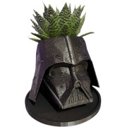 Doniczka Czarna Ozdobna Lord Vader Prezent Gwiezdne Wojny 13cm z podstawką