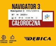 195 55 R16 Dębica Navigator 3 zestaw rok21 stan BDB całoroczne opony Dębica