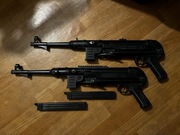Zabawki 2 karabiny plastikowe ba kulki mp-40 na kulki