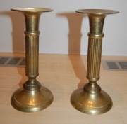 DWA MOSIĘŻNE ŚWIECZNIKI W STYLU RETRO KOMPLET