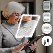 Szkło powiększające ze światłem 23,5x16,5cm