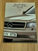 MERCEDES-BENZ 420 SEC,500 SEC,560 SEC  PROSPEKT  38 STRON LATA 80
