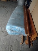 Łóżko sosnowe 180x200 z bukowym stelażem i materacem