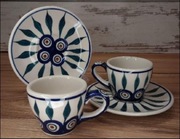 Filiżanka ceramiczna do espresso Bolesławiec zestaw ceramika Bolesławiec 