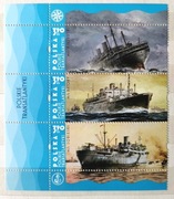 Fi 5329-5331 Polskie transatlantyki (pasek pionowy + nazwa emisji) 2023r. 