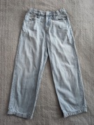 Niebieskie spodnie jeansowe jeansy baggy H&M 152