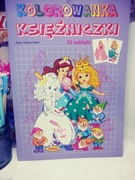 Kolorowanka + naklejki Księżniczki  