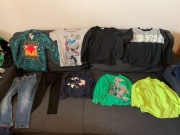 Sprzedam kilkadziesiąt szt. używane ubrania chłopięce rozm. 110 cm
