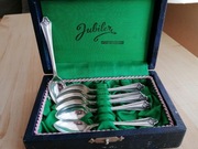 ŁYŻECZKI DO KAWY FILIŻANKI SREBRO PRÓBA 3 STANISŁAW OWCZARSKI WARSZAWA