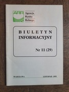 Biuletyn Informacyjny Agencji Rynku Rolnego (ARR) 11 (29)
