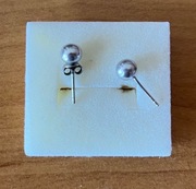 Srebrne kolczyki kulki