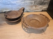 Naczynia patera cukiernica polistyren plastik prl