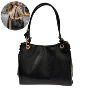 Torebka damska czarna duża shopper na ramię elegancka pojemna klasyczna