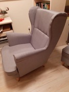 fotel wraz z pufą - stan bardzo dobry