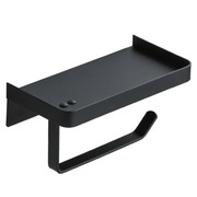 Uchwyt na papier toaletowy z półką  kolor: szary 