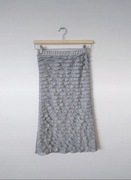 Nowa tunika Terranova szara z falbankami vintage gothic bandeau 34 XS