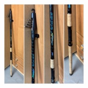 Zestaw wędek i akcesoriów wędkarskich