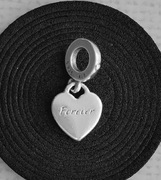 Zawieszka charms serce serduszko srebrne srebro S 925 ALE Ag925 wisiorek AG