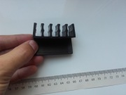 Organizer kabli na biórko, Cord Divider, czarny, u