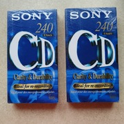 NOWE Kasety VHS SONY CD 240 min 4h Clarity Durability