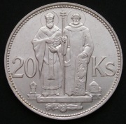 Słowacja 20 koron 1941 - Cyryl i Metody - srebro