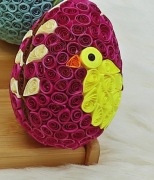 Jajko wielkanocne quilling dekoracja wielkanocna 10cm ozdoba świąteczna 