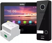 Videodomofon Zamel HD IPS WiFi czytnik RFiD dotykowy ekran dwużyłowy czarny