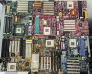 6 x PŁYTY GŁÓWNE STARE KOMPUTERY - ZŁOM KOMPUTEROWY