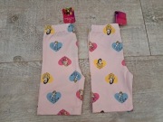 Kolarki/ krótkie getry w księżniczki - 2 pary - rozm 104