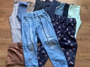 Paka ubrań (spodni i legginsów) dla dziewczynki rozm.122-128