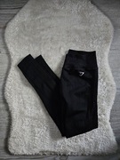Legginsy gymshark Rozmiar S Czarne Spodnie gymshark Wysoki stan