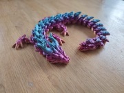 Smok przegubowy,  kolorowy 48cm, zabawka