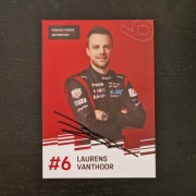 Karta Porsche Penske z autografem Laurens Vanthoor WEC 6H Imola 2024