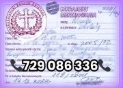 Bierzmowanie / Zaświadczenie dla chrzestnych / Nauki Przedmałżeńskie