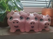 Potrójna świnka skarbonka