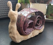 Ślimak ceramiczny- ręcznie wykonany, oryginalny 