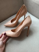 Szpilki Cosmoparis 38 39 czółenka skóra naturalna nude zara kazar mango