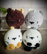 Kociak pluszowy - szydełkowa maskotka, gniotek - idealny na prezent