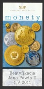 FOLDER DO MONETY - JAN PAWEŁ II - BEATYFIKACJA