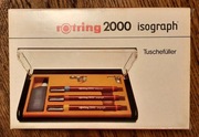 ZESTAW ROTRING - ISOGRAF RAPIDOGRAF PISAK KREŚLARSKI - 0,35 0,50 0,70 mm