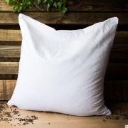 Poduszka biała - jaś z łuską gryczaną BIO