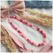 Zawieszka do telefonu z misiem, różowa, brelok