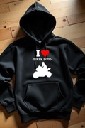 Męska Czarna Bluza M I Love Biker Boys