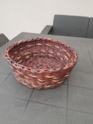 Koszyk z papierowej wikliny. Hand made. Nowy