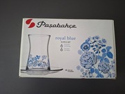 Zestaw szklanek ze spodkami do herbaty Turecki