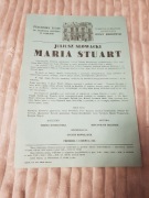 stara ulotka program teatr osterwy maria stuart nr 782