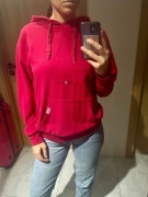 Bluza z kapturem kangurka hoodie plny lala czerwona streetwear rozmiar S